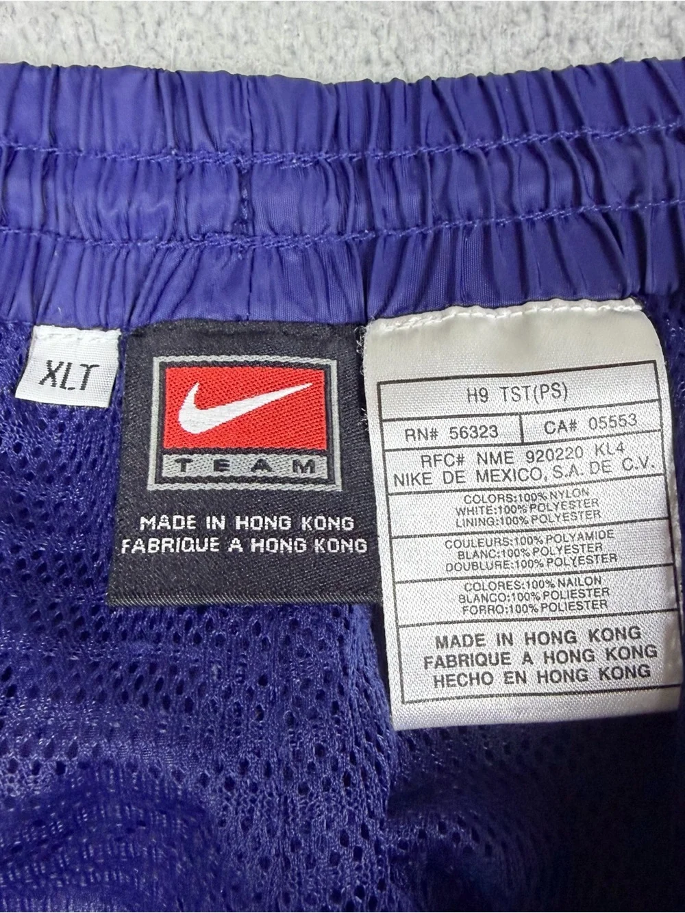 Vintage Y2K Nike Joggers Pants XLT Tall Blue Baggy Sweatpants Ankle Zips